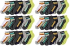 Lot Socks Boys Kids Wholesale New 42 Pairs Ankle Quarter Size 3 4 5 6 7 Years