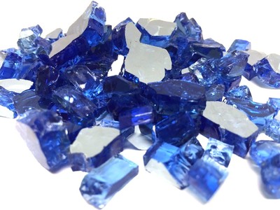 10 Lbs 1 2 Sapphire Cobalt Blue Reflective Fireplace Fire Pit