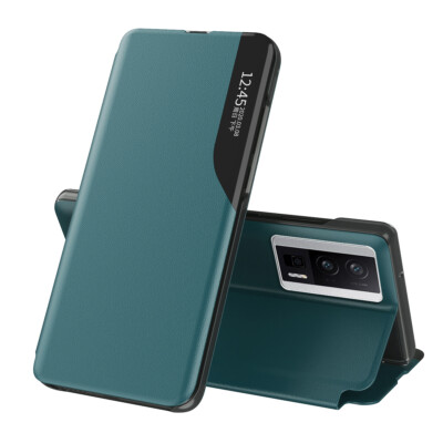 For Xiaomi Poco F5 Pro, Luxury Magnetic Flip Leather Smart View Case Cover