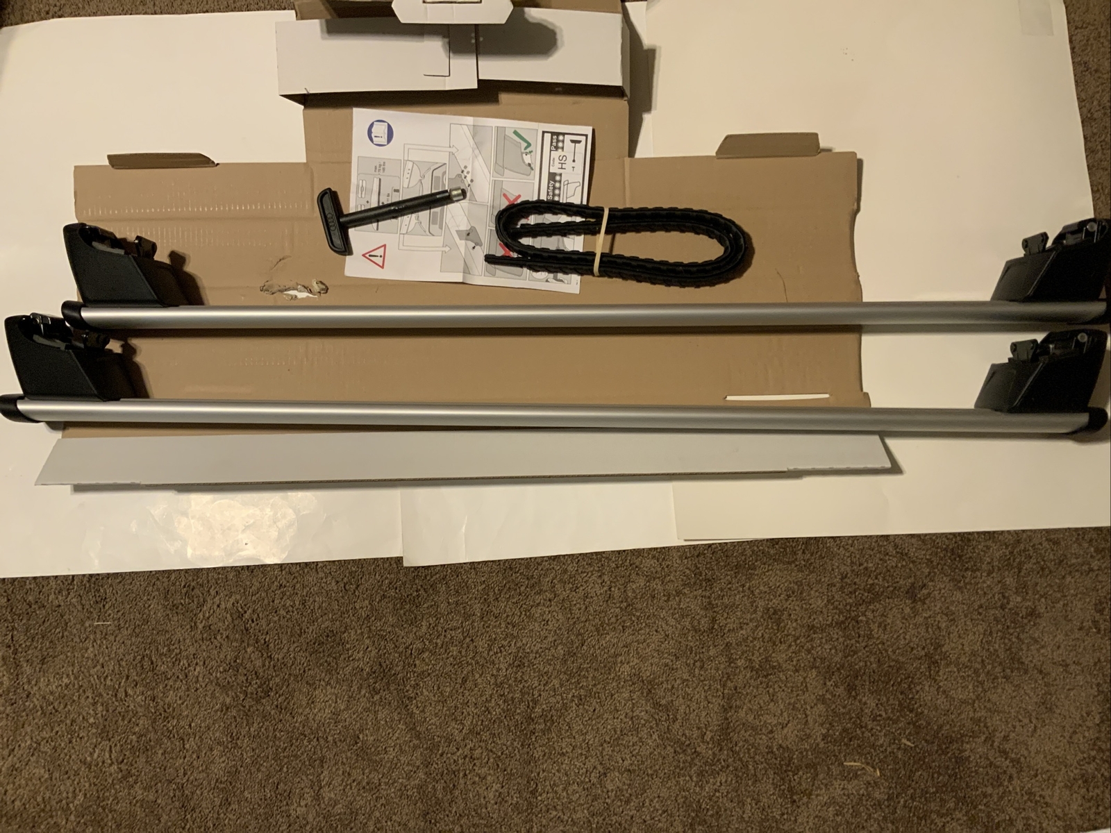 Genuine AUDI Q5 20092016 Roof Rack Rails Cross Bars OEM 8R0071151G eBay