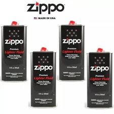 Zippo 12 fl.oz (355ml) Fluid Fuel 4 Can Value Pack Combo Set NEW