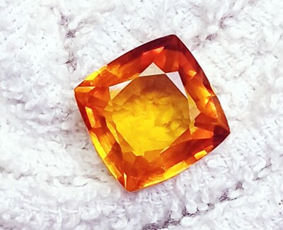 Natürlich Orange Saphir 9.75 Karat Zertifiziert Lose Edelstein mit Gratis Gift