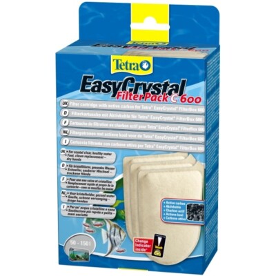 Tetra EasyCrystal Filter Pack C600 mit Aktivkohle für Tetra Innenfilter