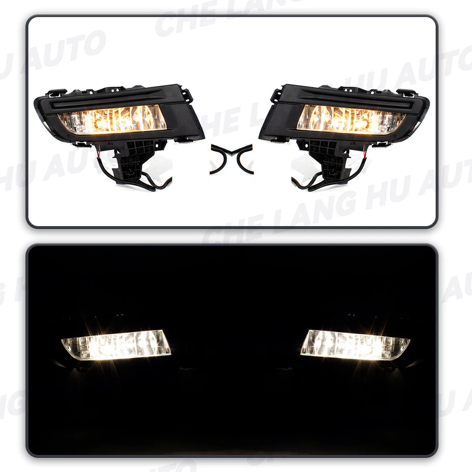 Par de luces antiniebla halógenas para parachoques delantero DRL para Mazda 2007-2009 sedán 3 Foto 2 de 4