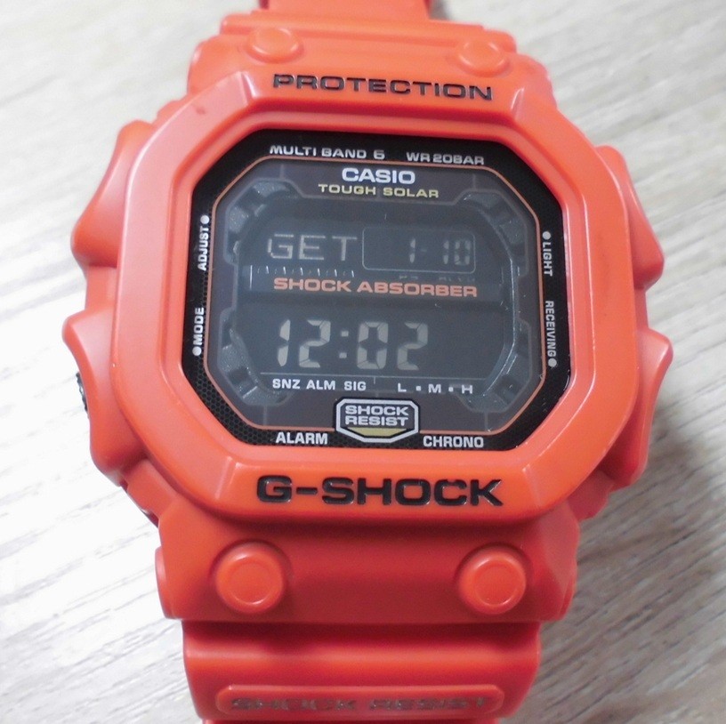 希少カラー カシオ ジーショック GXW-56-4JF 電波ソーラー オレンジ Casio G-Shock GXW-56-4JF King G Rescue Orange Tough Solar Radio