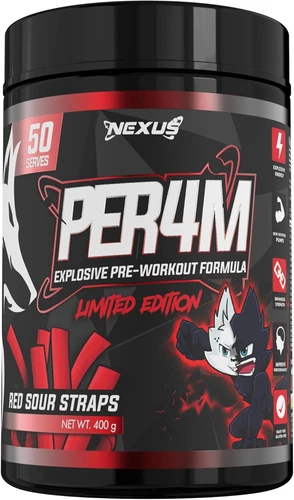 Nexus PER4M Pre Workout Powder Supplement, English Walnut, Alpha GPC, Caffein...
