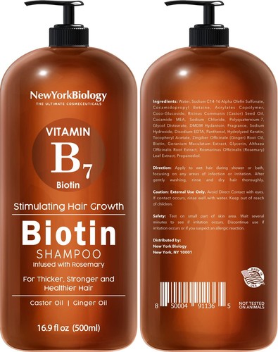 New York Biology Biotin Shampoo and Conditioner Set for Hair Growth and Thinn... - Picture 2 of 6