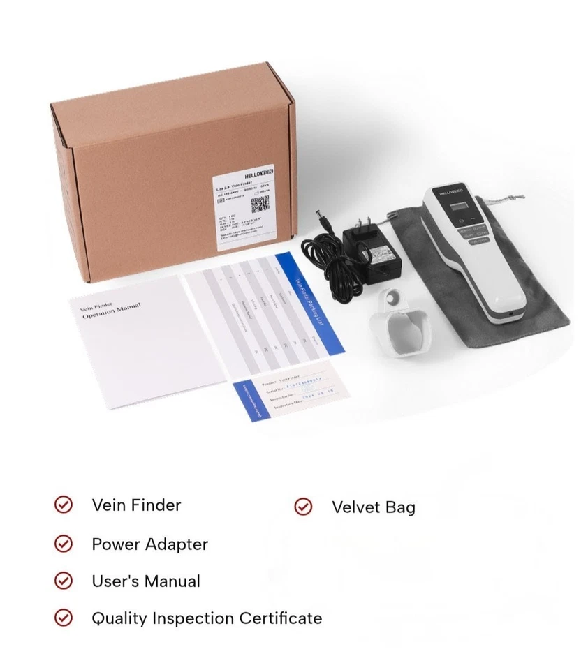 Buscador de venas de infrarrojo cercano HelloVein Lite 2.0  Foto 2 de 4