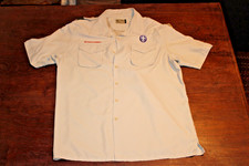 Boy Scouts of America BSA Men's Shirt Tan X-Large Vented Poly Microfiber Glued