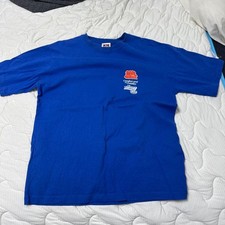 Ben Davis T-Shirt Blue Print Logo Used Japan