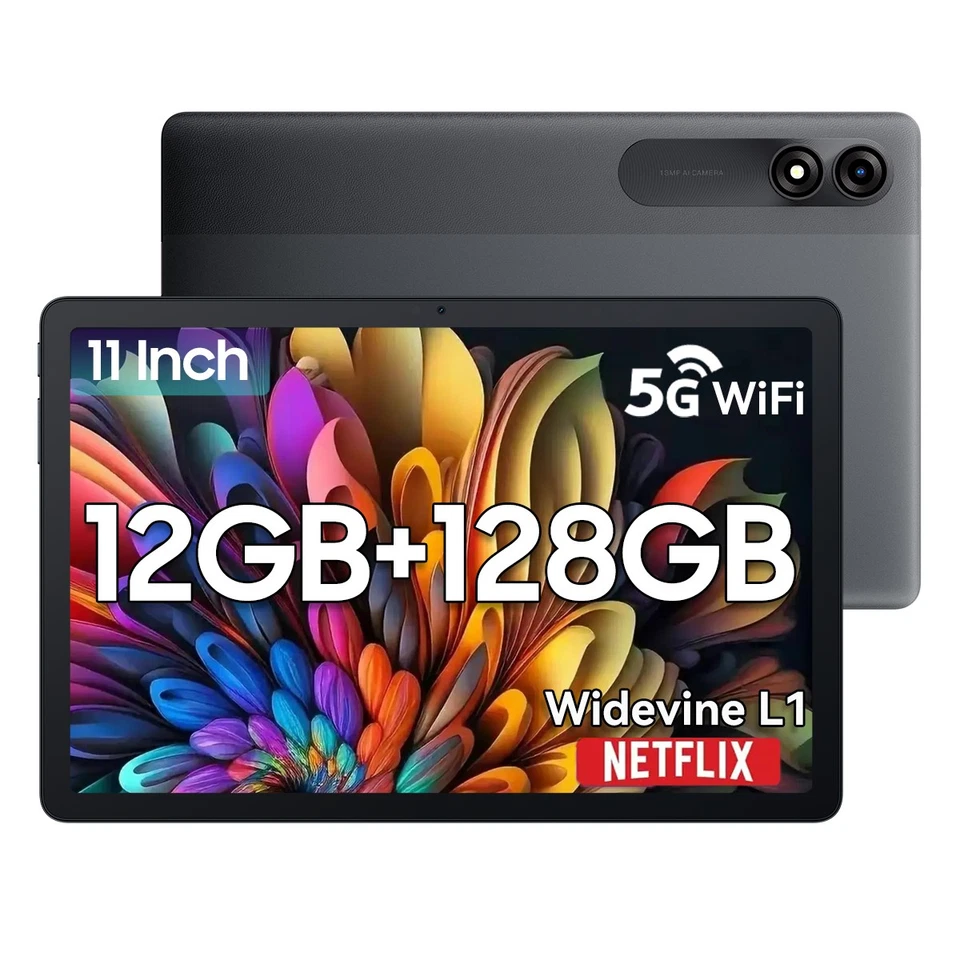 Blackview Tab 90 WiFi Android 15 Tablet 11" 12GB+128GB 5G WiFi 8200mAh T606 13MP