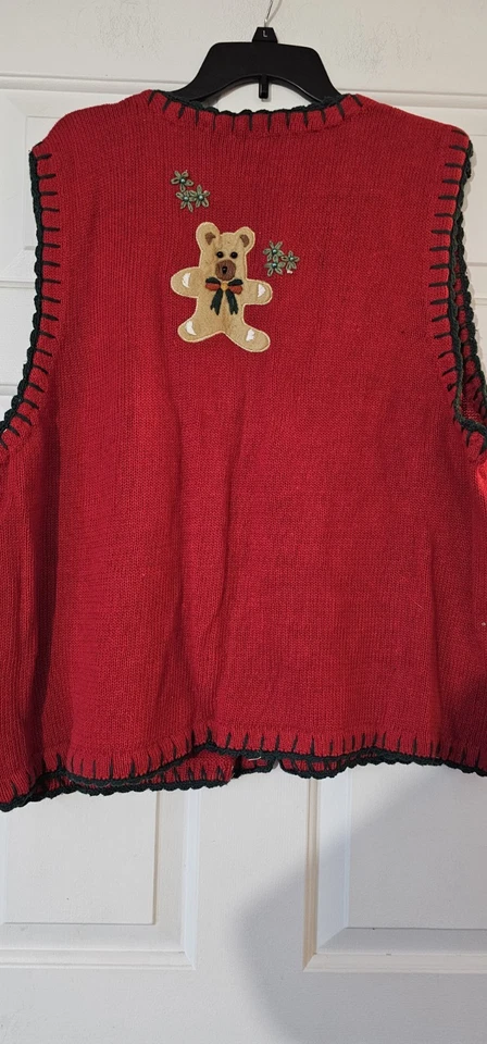 Chaleco Suéter Navidad Para Mujer Hampshire Studio Talla 2x Foto 3 de 4