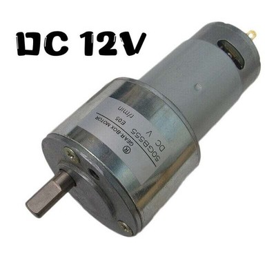 DC 12V 50GB555 Metal Gear Motor High Torque Gear Box Electric Motor 50RPM 300RPM