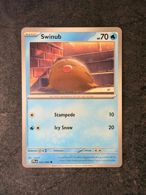 SWINUB 023/094 Common PHANTASMAL FLAMES Cute Pokemon | NM