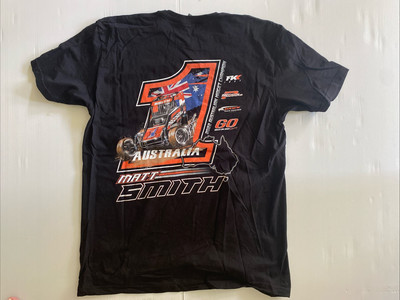 Sprint car Speedway Racing T-Shirt Official - MATT SMITH #1 - Large