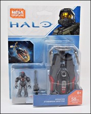 HALO MEGA CONSTRUX OPERACIÓN STONEBREAK DROP POD UNSC AZUL METÁLICO ODST FDY38