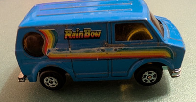  VINTAGE SUPER WHEELS BEDFORD  RAINBOW VAN - MADE IN HONG KONG