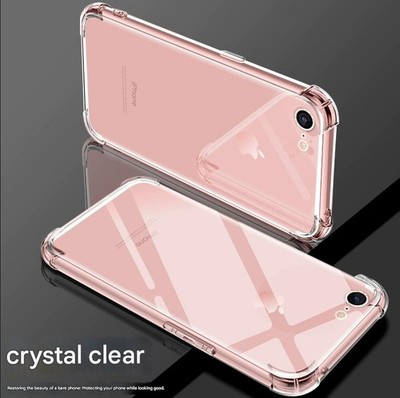 Silicone transparent drop-proof protective case for iPhone 6/6S/7/8 Plus phones.