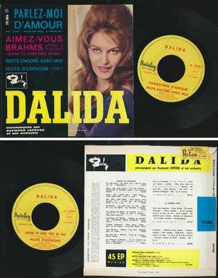 DALIDA 45 TOURS EP 7'' BELGIUM * PARLEZ-MOI D'AMOUR*