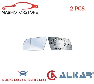 AUßENSPIEGEL SPIEGELGLAS PAAR ALKAR 6421856 2PCS A NEU OE QUALITÄT