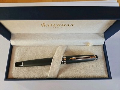 Waterman Expert Füllfederhalter Feder M,  Schwarz,  Mattschwarz,  In Geschenkbox
