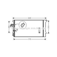 AVA Quality Cooling Kondensator Klimaanlage Mit Trockner FüR VW Touareg 7LA