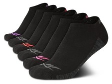 Womens Low Cut Socks - 6 Pack Performance Cushion Comfort No Show Socks - Bre...