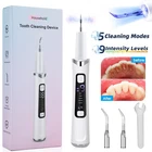 Ultrasonic Electric Tooth Cleaner Tartar Plaque Remover Dental Scaler Tool Kit