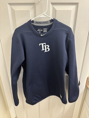 Nike Pro TB Tampa Bay Rays MLB Authentic Collection Pullover Sweatshirt Mens XL