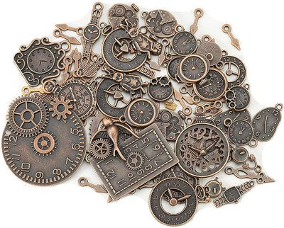 Steampunk Gears Metal Wristwatch Gear Charms Vintage Steampunk Gears