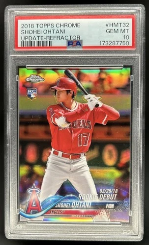 2018 Topps Chrome Update Shohei Ohtani Refractor Rookie RC #/250 Angels PSA 10