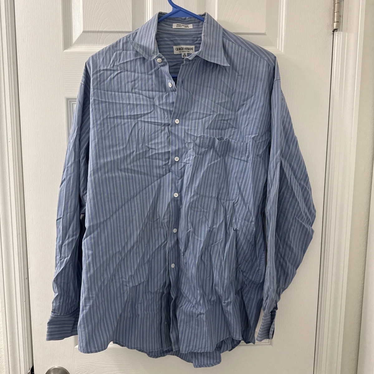 Giorgio Armani Striped Casual Button-Down Shirts for Men for sale