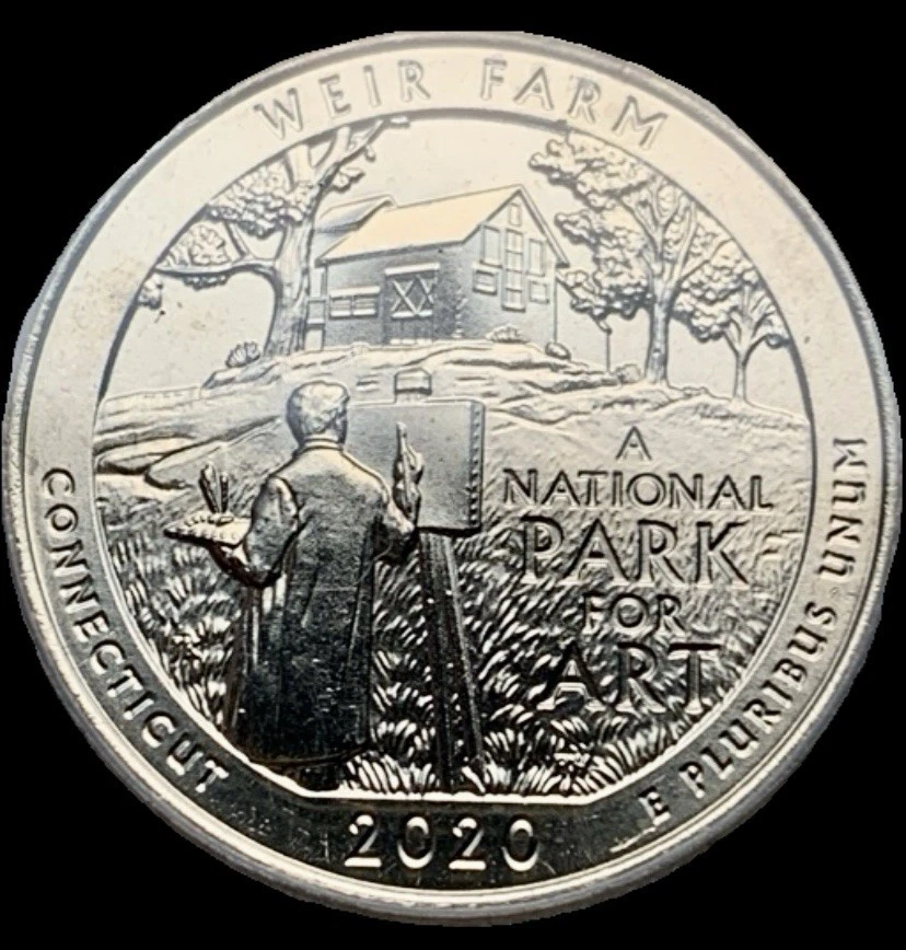 2020-W 25C West Point Quarter, RARE V75 Privy  Weir Farm Connecticut,  ICG MS-65 - Image 4 of 4