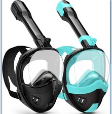 Full Face Snorkel Mask, Snorkeling Gear for Adults, Scuba Mask Diving Dry Top...