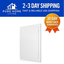 UV-Stabilized 8x16 Inch Access Panel for Plumbing & HVAC - Durable White Plastic