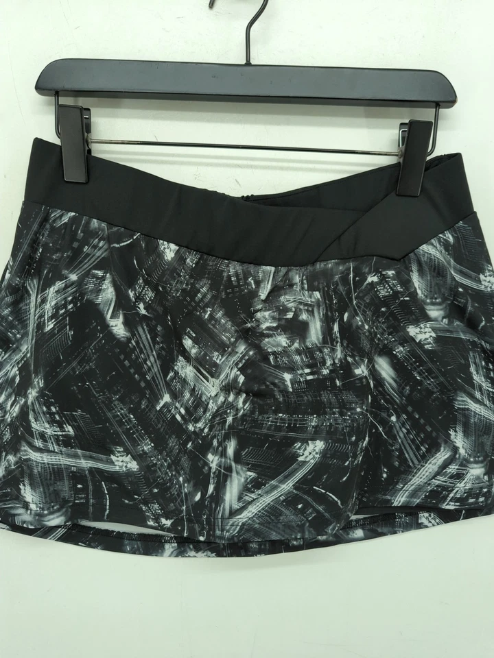 Adidas Women's Midi Skirt M Black Elastane with Polyester, Nylon Midi Skort - Image 3 of 4