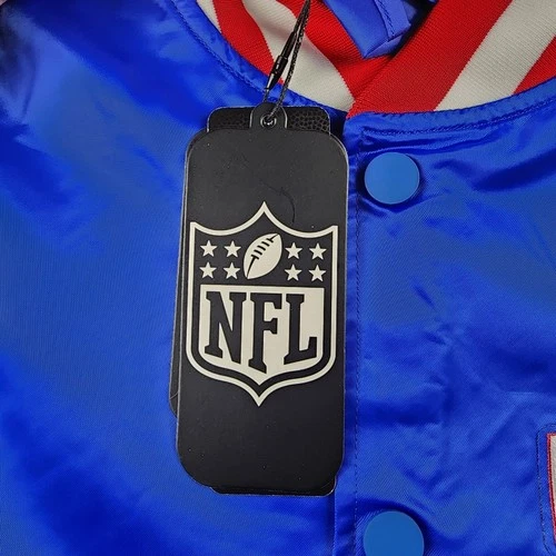 Pro Standard Buffalo Bills Varsity Jacket Mens L Blue NWT Satin NFL Bomber Sport image 9