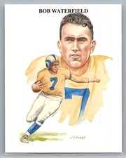 #3 Bob Waterfield 1989 All Time Great Quarterbacks Los Angeles Rams