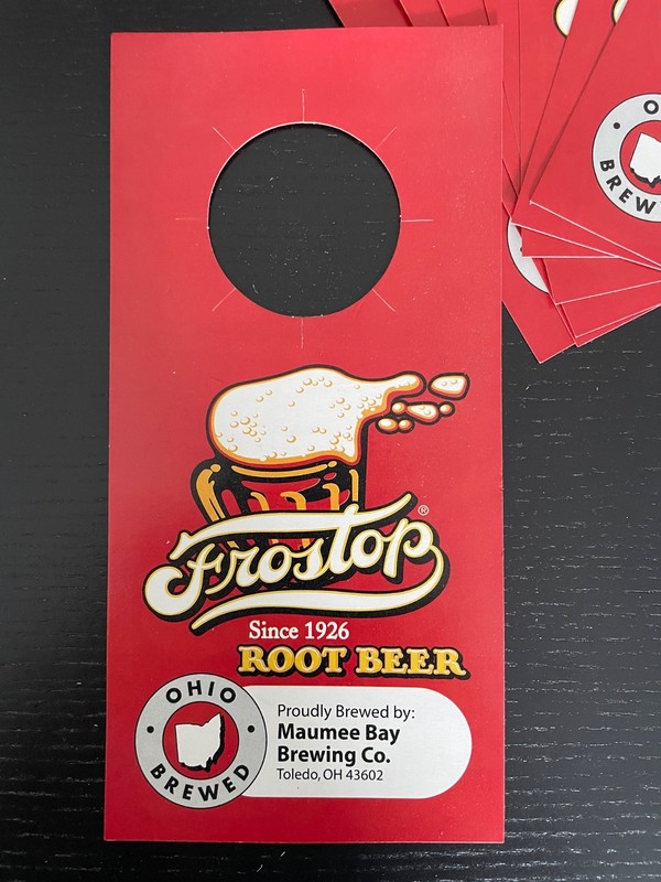 Frostop root beer keg hangers