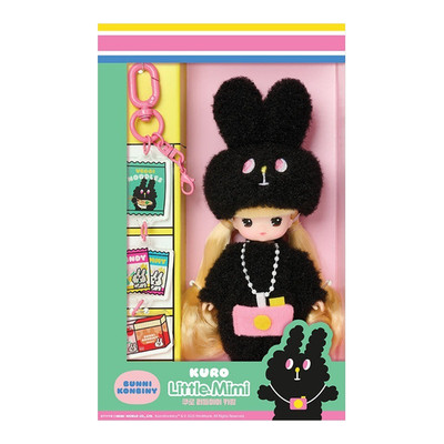 Little Mimi Kuro Keyring Mini Doll Bag Charm Figure Accessory Mimi World Korea