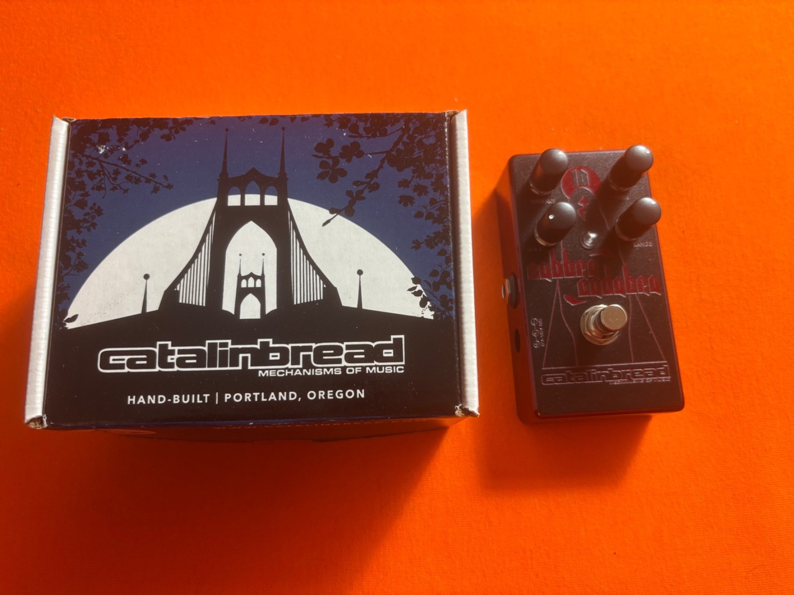 Catalinbread Sabbra Cadabra 10th Anniversary Pedal - Sparkle Red Iommi