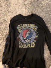 Grateful Dead Long Sleeve T-shirt 2018 Men’s Medium Black Steal Your Face