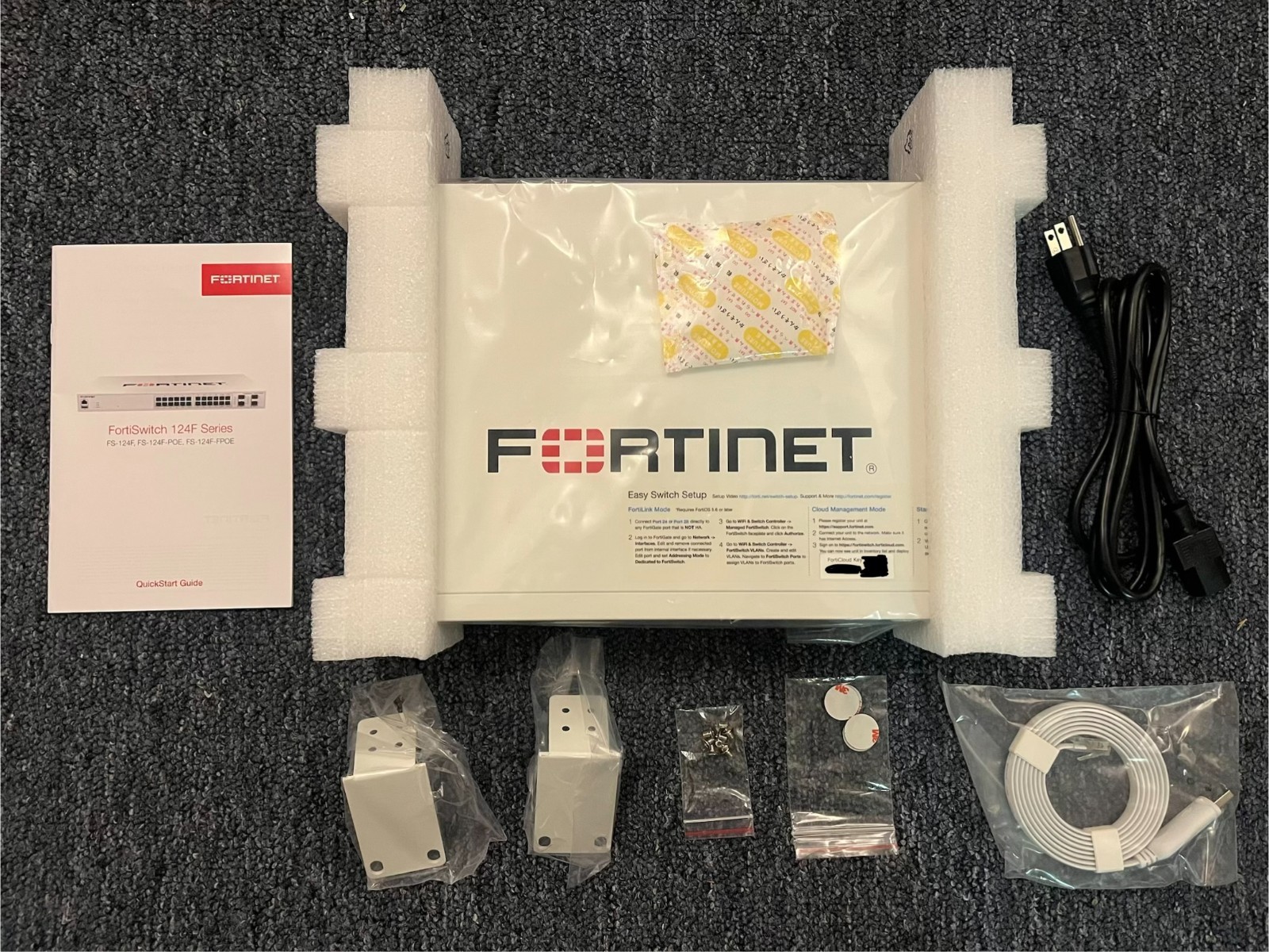 Fortinet FS-124F FortiSwitch 124F 24-Port Managed Network Switch Open ...