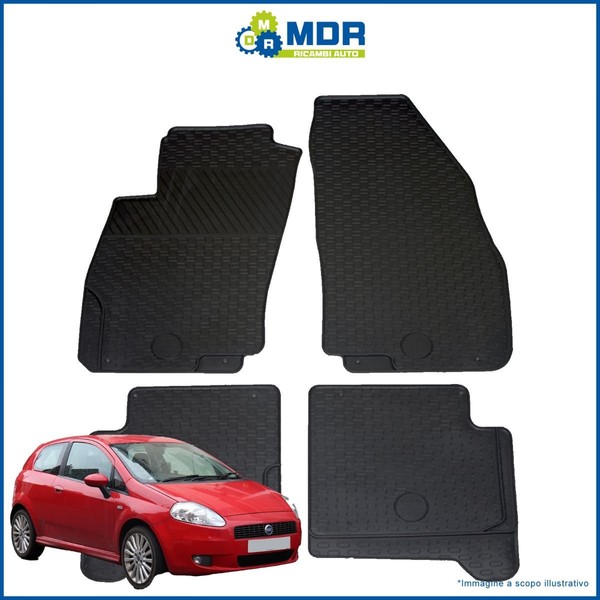 W-Parts 3D GummifußMatten Schwarz FüR Fiat Grande Punto 2006--image