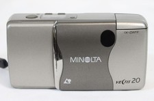 Vtg Minolta Vectis 20 Film Camera 35mm Point Shoot Tested Powers Up Estate