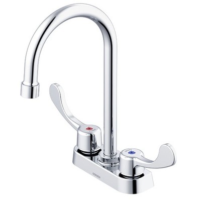 Gerber 2H Centerset Lavatory Faucet w/ Gooseneck & Drain 0.5gpm Chrome