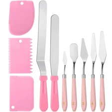Leriton 10 Pcs cake spatula set Decorating Kit Baking Supply Accessories Tool...