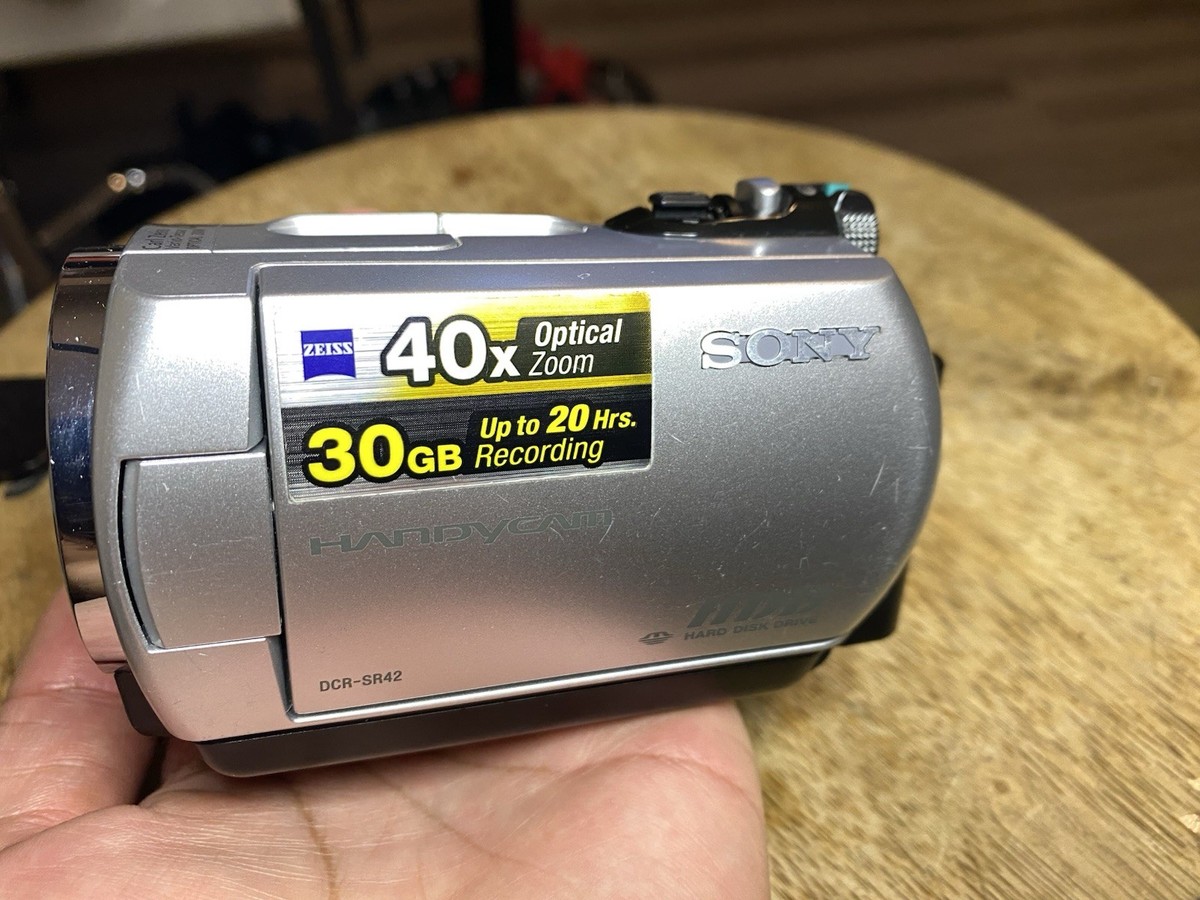 SONY Handycam DCR-SR42 Handheld 30GB HDD Camcorder Tested Working