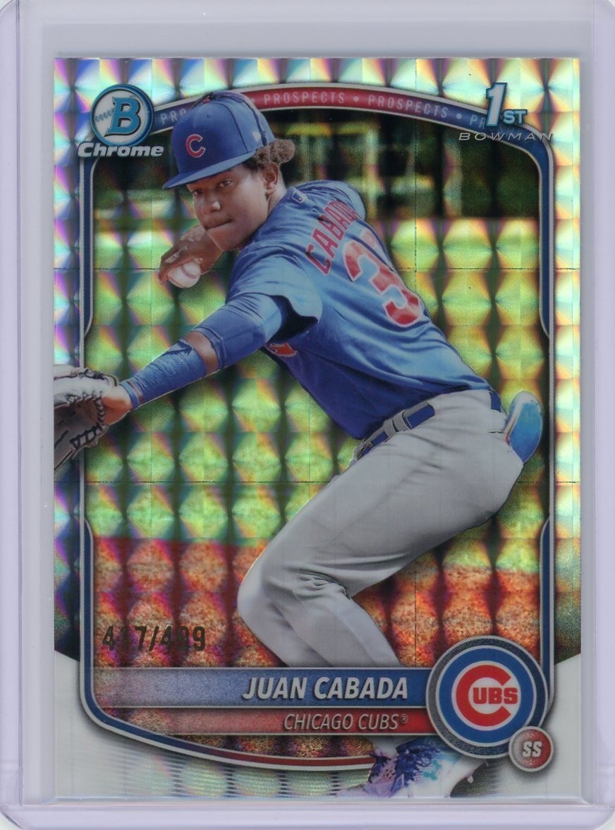 2025 Bowman Chrome #BCP-207 Juan Cabada 1st Bowman Geometric Refactor 417/499