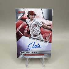 2025 Bowman’s Best Steele Hall Best Of 2025 Auto B25-SH Reds Top Prospect